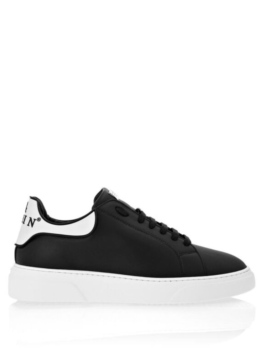 PHILIPP PLEIN Leather Runner Big Bang Skull Sneakers, Size 44/US 11